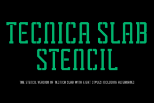Tecnica Slab Stencil Family: A Practical Guide for Designers and Creators