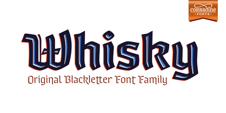 Whisky Family: A Display Font with Character